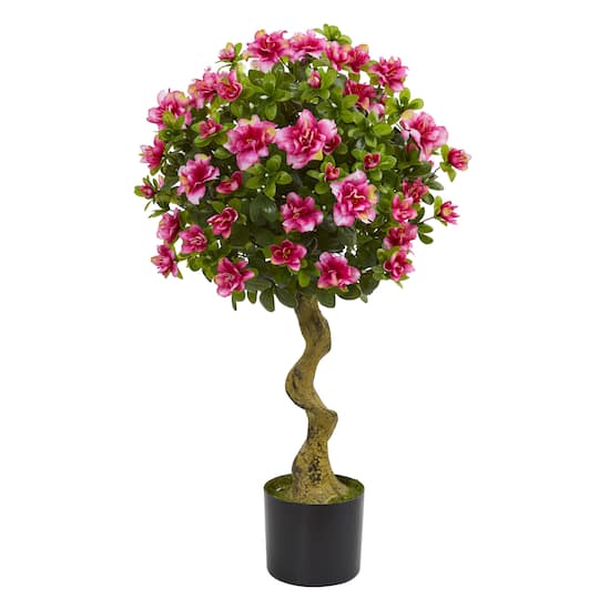 Michaels, 3ft. Potted Pink Azalea Topiary Tree – Category: Trees & Floor Plants